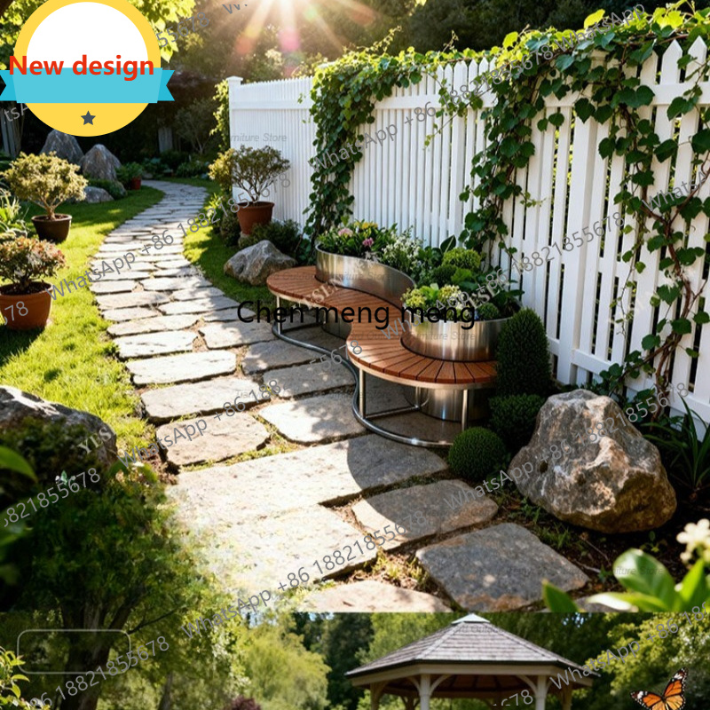 Outdoor Furniture Metal Chairs - Caixa de Flores em Aço Inoxidável
