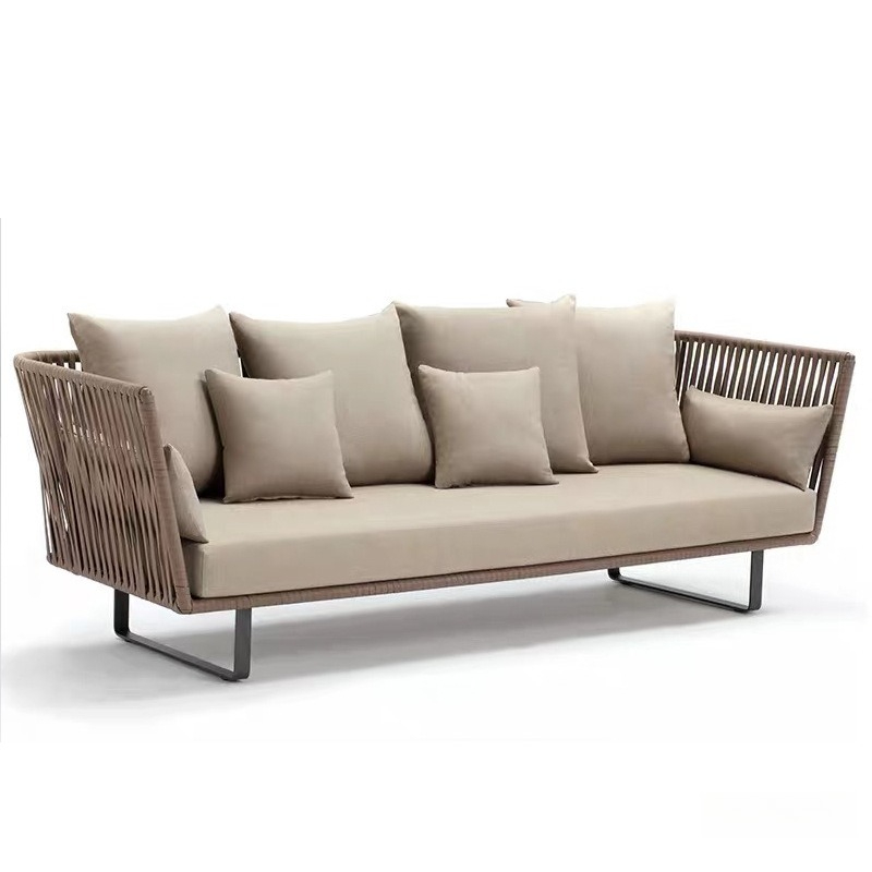 Outdoor Furniture Metal Chairs - Conjunto de sofá de vime para