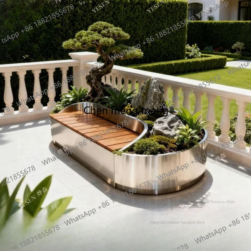 Caixa de Flores em Aço Inoxidá - Outdoor Furniture Metal Chairs avaliação e preço