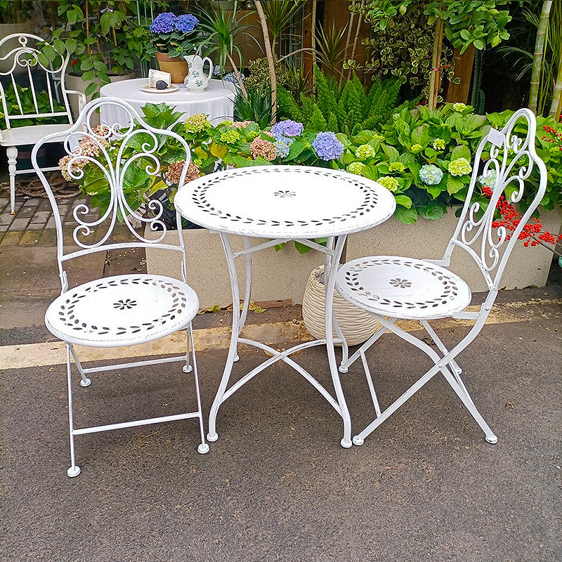 Mesa e Cadeiras de Ferro Estil - Outdoor Furniture Metal Chairs avaliação e preço